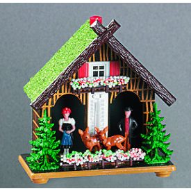   TFA Időjós házikó, előrejelző – 120×122 mm – Analóg időjárás-jelző dekoráció 303674