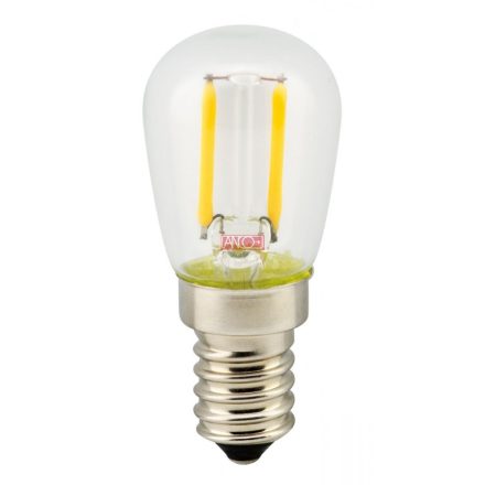 LED hűtőszekrény fényforrás filament, E14, 2W, T26, 200lm, 2700K