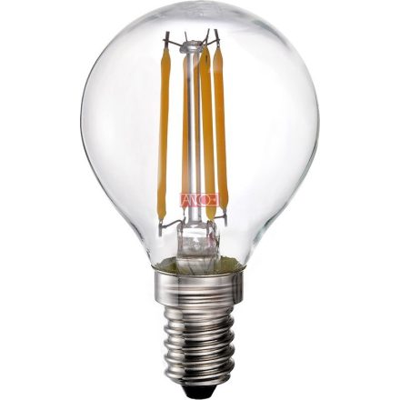 Retro LED fényforrás filament, E14, 4W, G45, 400lm, 2700