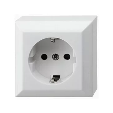  GAO 0310H Business Line IP20 földelt aljzat, 1 férőhelyes földelt csatlakozóaljzat, beltéri,  230V~/50Hz/16A, fehér