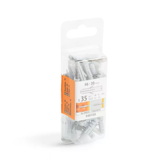 Tipli - 6 x 30 mm - 35 db / csomag Tipli - 6 x 30 mm - 35 db / csomag
