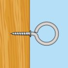 Szemescsavar - 19 x 40 mm - 15 db / csomag