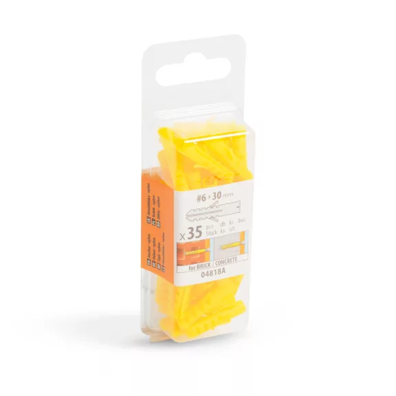 Tipli - 6 x 30 mm - 35 db / csomag Tipli - 6 x 30 mm - 35 db / csomag
