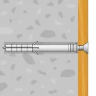 Beütődűbel - 6 x 40 mm - 10 db / csomag