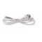 Szerelhető MT flexo kábel dugvillával, 3 m, HO5VV-F, 3x1,0 mm2, fehér