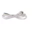 Szerelhető MT flexo kábel dugvillával, 3 m, HO5VV-F, 3x1,0 mm2, fehér