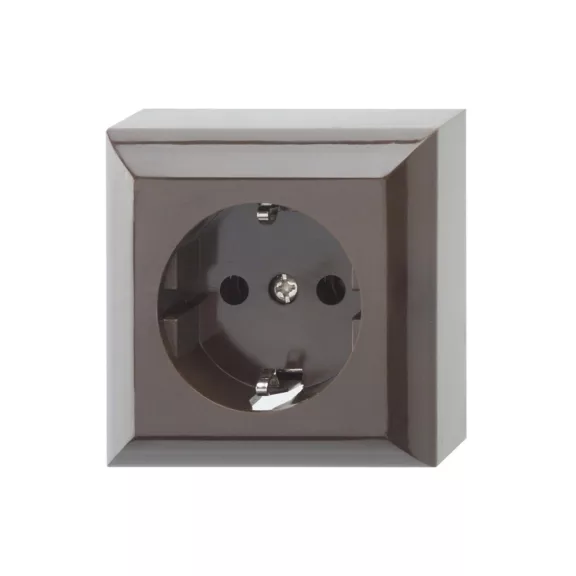 GAO 0510056777 Business Line IP20, 1 férőhelyes földelt csatlakozóaljzat, beltéri, 230 V~ /50 Hz / 16 A, barna GAO 0510056777 Business Line IP20, 1 férőhelyes földelt csatlakozóaljzat, beltéri, 230 V~ /50 Hz / 16 A, barna