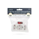 3-as fali elosztó - kapcsolóval 250 V • 16 A