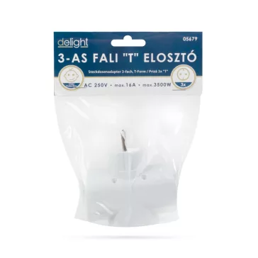 3-as fali "T" elosztó 250 V • 16 A