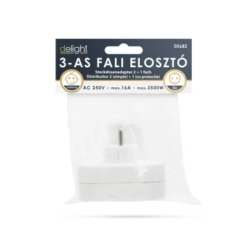 1 + 2-es fali elosztó 250 V • 16 A