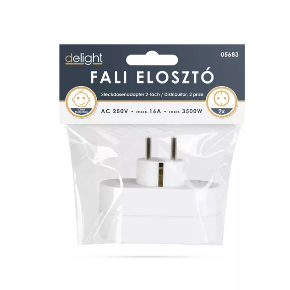 2-es fali elosztó 250 V • 16 A 2-es fali elosztó 250 V • 16 A