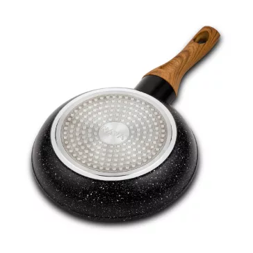  NAVA 10-144-100 serpenyő, 20 cm átmérő, tapadásmentes kőbevonat, indukciós főzőlapon is használható, mosogatógépben mosható