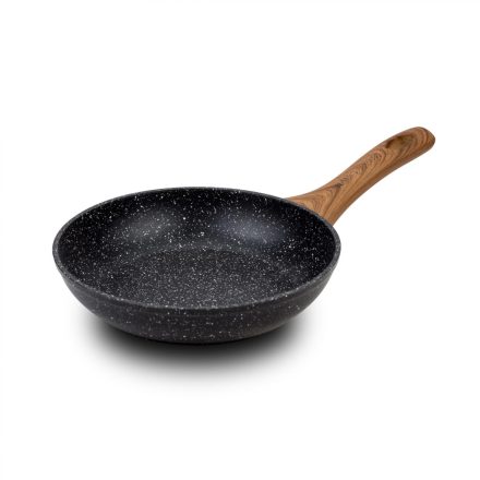 NAVA 10-144-110 wok serpenyő, 28 cm átmérő, tapadásmentes kőbevonat, indukciós főzőlapon is használható, mosogatógépben mosható