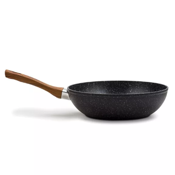 Nava 10-144-110 Nature tapadásmentes Wok serpenyő, kőbevonattal, 28 cm Nava 10-144-110 Nature tapadásmentes Wok serpenyő, kőbevonattal, 28 cm