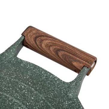   Nava 10-255-030 Ωmega tapadásmentes öntött alumínium lábas fedővel, kőbevonattal, 20 cm