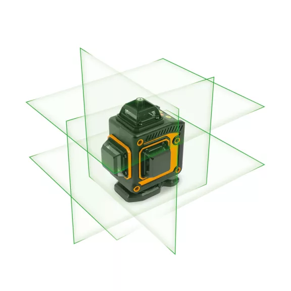 Lézeres szintező szett - max 15 m - 16 zöld lézer - 3D/360° - 2 akkumulátor, 2 konzol, szemüveg Lézeres szintező szett - max 15 m - 16 zöld lézer - 3D/360° - 2 akkumulátor, 2 konzol, szemüveg