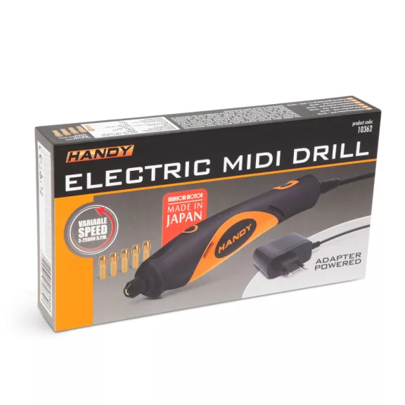 Midi panelfúró 18W ~ 18V DC 5-25000 fordulat / perc Midi panelfúró 18W ~ 18V DC 5-25000 fordulat / perc