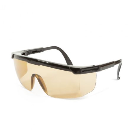Professzionális védőszemüveg szemüvegeseknek, UV védelemmel - amber 10384AM