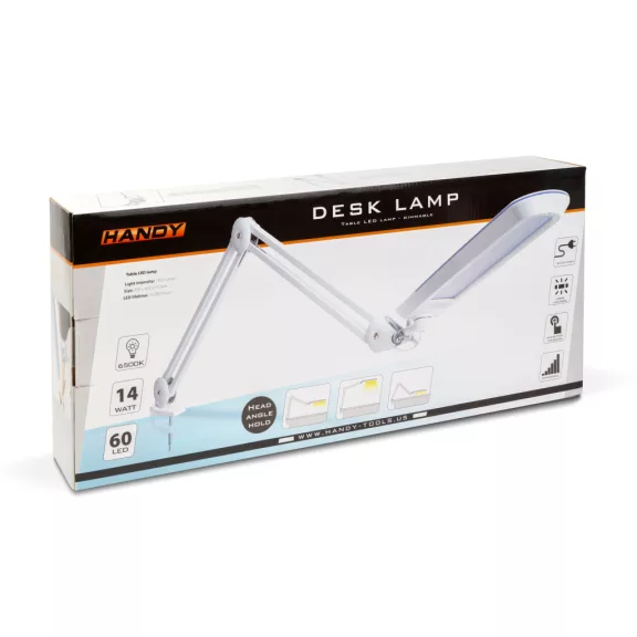 Asztali LED lámpa - dimmerelhető - fém - fehér Asztali LED lámpa - dimmerelhető - fém - fehér