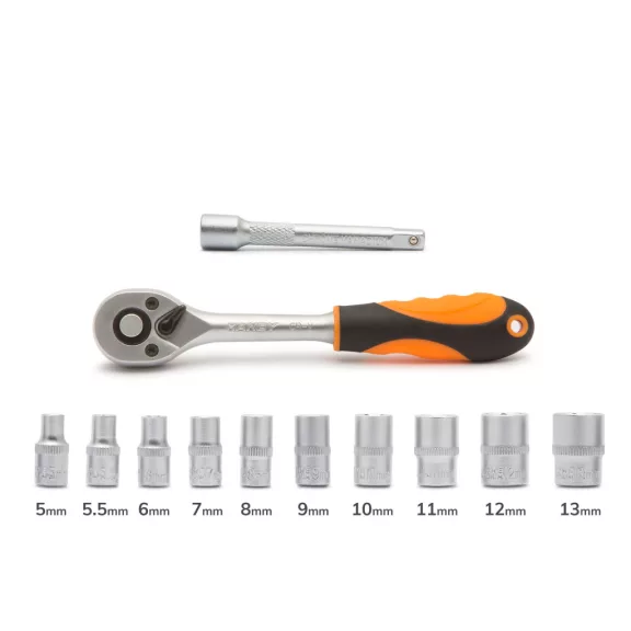 Dugókulcs készlet - 1/4" - 12 db Dugókulcs készlet - 1/4" - 12 db