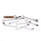 Racsnis csillag-villáskulcs készlet - 8,10,13,14,15,17,19, 21 mm - flexibilis fejjel