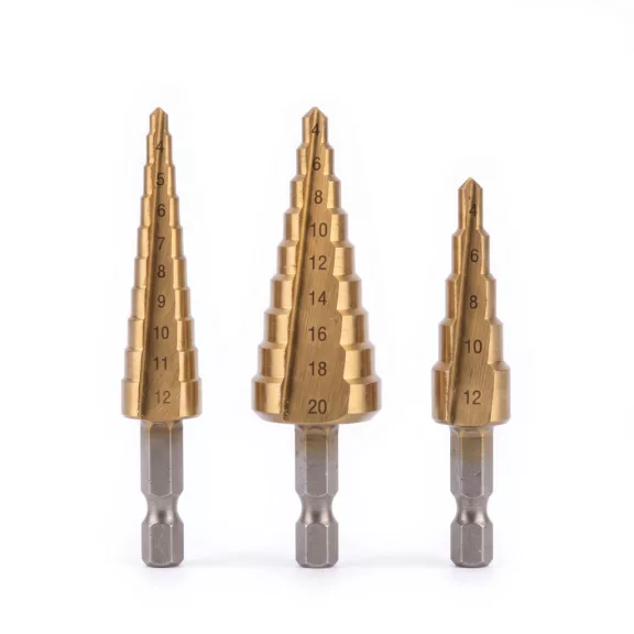 Lépcsős fúrószár készlet - fémhez - 4-20 mm Lépcsős fúrószár készlet - fémhez - 4-20 mm