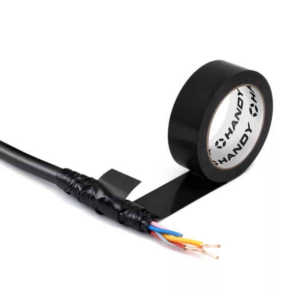 Szigetelőszalag - PVC, -18 - (+105)°C - 20 m x 19 mm - fekete Szigetelőszalag - PVC, -18 - (+105)°C - 20 m x 19 mm - fekete