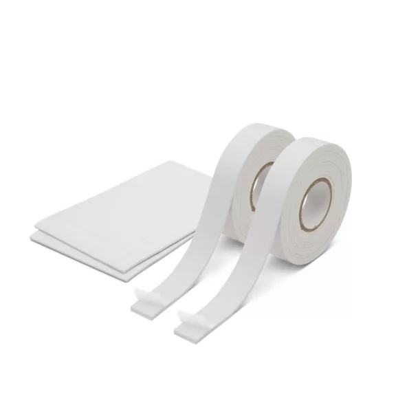 Kétoldalas habragasztó szett 2 m x 18mm - 2 db 2 x 64 db 18 x 12mm Kétoldalas habragasztó szett 2 m x 18mm - 2 db 2 x 64 db 18 x 12mm
