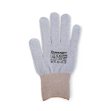   Csúszásmentes poliészter–spandex védőkesztyű - "L" - rugalmas, vékony, légáteresztő - 1 pár