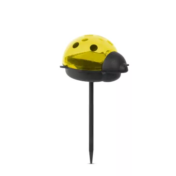  LED-es szolár lámpa - katica - hidegfehér - piros / sárga - 75 x 60 x 156 mm