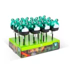 LED-es szolár lámpa - béka - hidegfehér - zöld - 150 x 50 x 50 mm