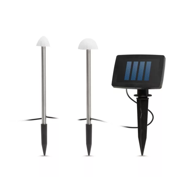 LED-es szolár lámpa - 12 db mini gomba - melegfehér - 28,5 cm x 4 m LED-es szolár lámpa - 12 db mini gomba - melegfehér - 28,5 cm x 4 m
