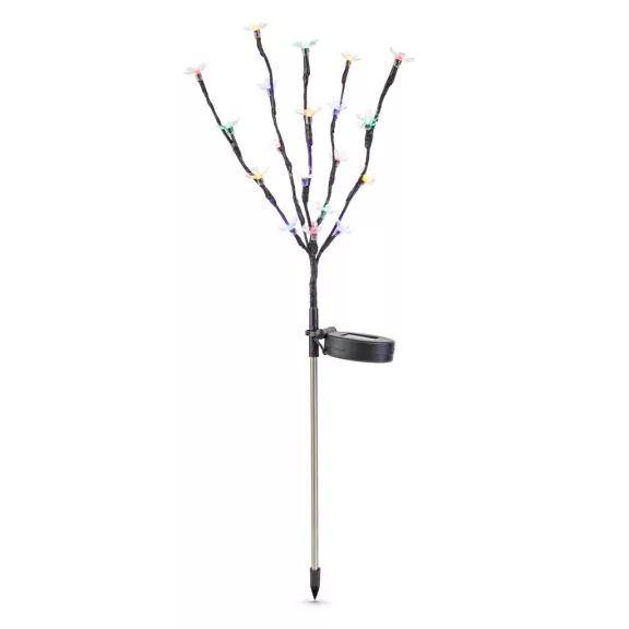 Leszúrható szolár virág - 20 színes LED - 65 cm Leszúrható szolár virág - 20 színes LED - 65 cm
