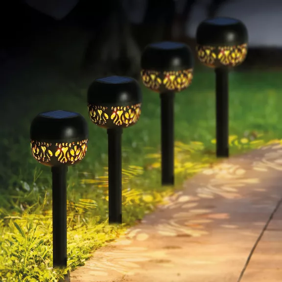 Leszúrható szolár lámpa - 1 melegfehér LED - 8 x 8 x 38 cm Leszúrható szolár lámpa - 1 melegfehér LED - 8 x 8 x 38 cm
