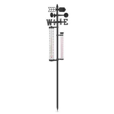   Kerti időjárás állomás - hőmérő, esőmérő, szélmérő - 145 cm