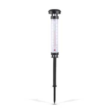Szolár kerti hőmérő - hidegfehér LED - 6,3 x 44,5 cm