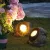 LED-es kültéri szolár lámpa - szikla, kő - fehér SMD LED - 20 x 12 x 16 cm