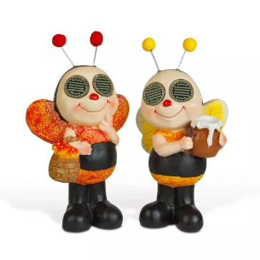   Szolár állatfigura - méhecske - mozgó szemekkel - 112 x SMD LED - 22 cm