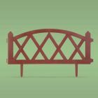 Virágágyás szegély / kerítés - 60 x 24 cm - Terrakotta