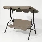 Kerti hintaágy - 170 x 110 x 153 cm - sötét bézs