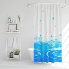 Zuhanyfüggöny - 3 féle - kék, tavasz, kockás mintás - 180 x 180 cm