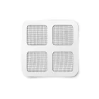 Szúnyogháló javítófolt - 10 x 10 cm - szürke - 4 db / csomag