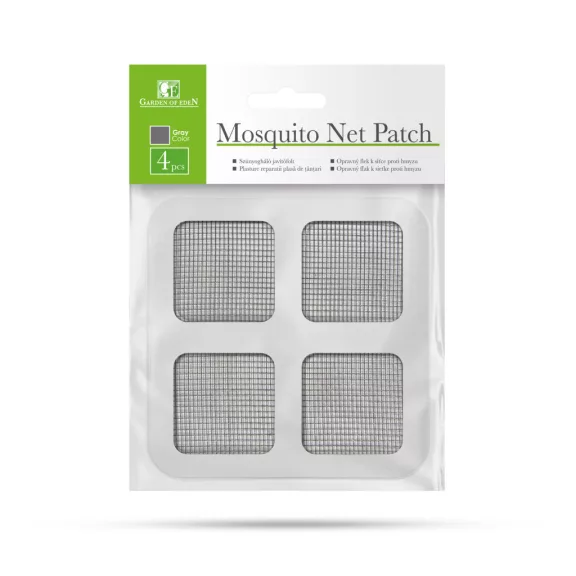 Szúnyogháló javítófolt - 10 x 10 cm - szürke - 4 db / csomag Szúnyogháló javítófolt - 10 x 10 cm - szürke - 4 db / csomag
