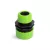 Tömlőcsatlakozó adapter - 1/2" - 3/4" - műanyag - zöld/fekete