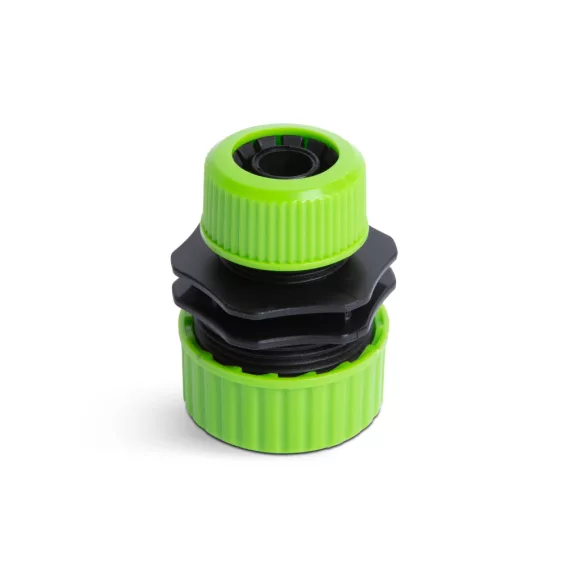 Tömlőcsatlakozó adapter - 1/2" - 3/4" - műanyag - zöld/fekete Tömlőcsatlakozó adapter - 1/2" - 3/4" - műanyag - zöld/fekete