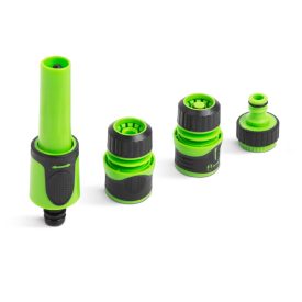   Öntöző sugárcső szett - fokozatmentesen állítható szórás - gumírozott - 13,5 x 3,7 x 3,7 cm