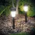 LED-es kültéri szolár lámpa 190 x 45 mm műanyag - fekete