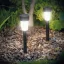 LED-es kültéri szolár lámpa 190 x 45 mm műanyag - fekete
