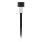 LED-es kültéri szolár lámpa 190 x 45 mm műanyag - fekete
