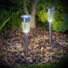 LED-es kültéri szolár lámpa 190 x 45 mm fém